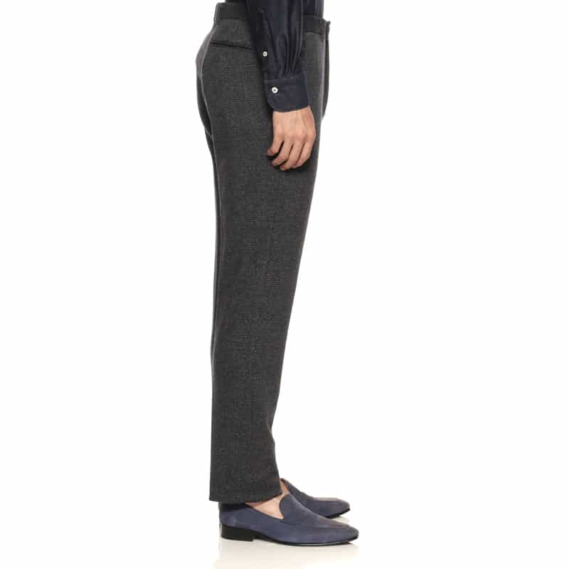 BARNEYS NEW YORK セットアップ グレンチェック柄イージーパンツ DARK GRAY