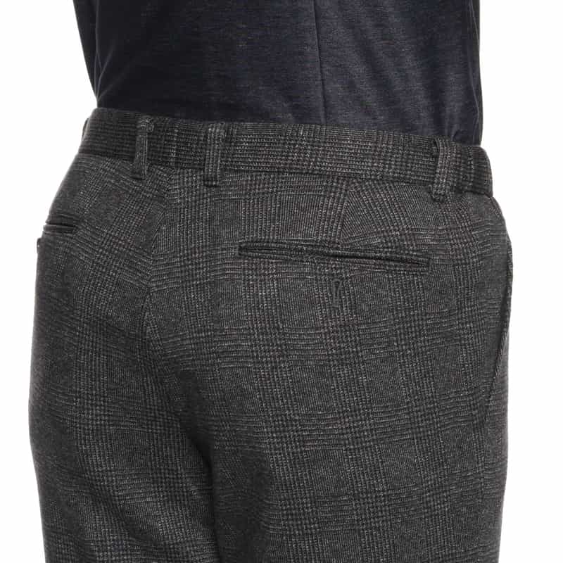 BARNEYS NEW YORK セットアップ グレンチェック柄イージーパンツ DARK GRAY