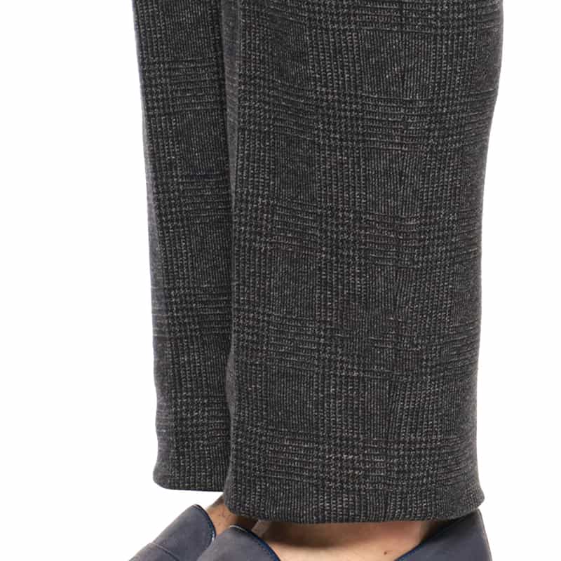 BARNEYS NEW YORK セットアップ グレンチェック柄イージーパンツ DARK GRAY