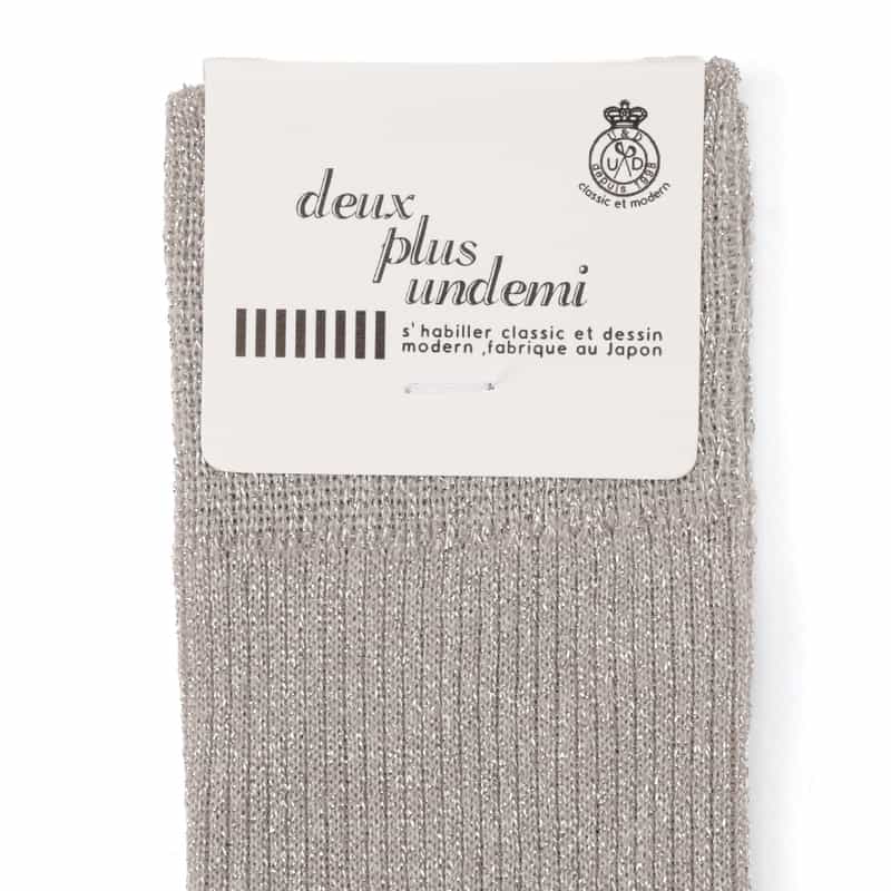 DEUX PLUS UNDEMI DEUXPLUSUNDEMI<ドゥプリュスアンドゥミ> ソックス SILVER