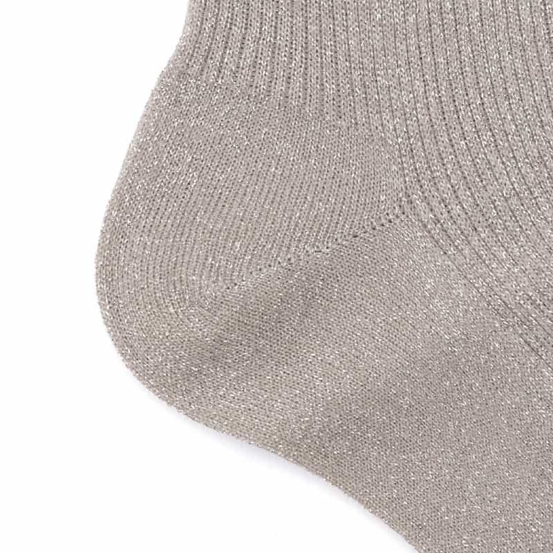 DEUX PLUS UNDEMI DEUXPLUSUNDEMI<ドゥプリュスアンドゥミ> ソックス SILVER