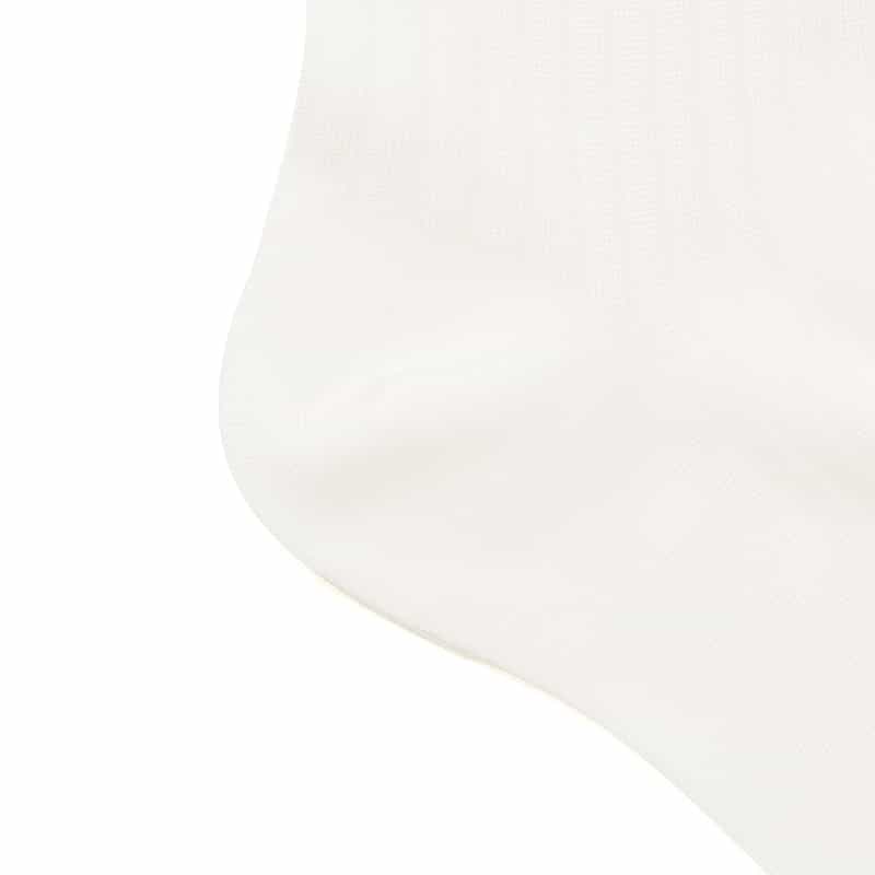 DEUX PLUS UNDEMI DEUXPLUSUNDEMI＜ドゥプリュスアンドゥミ＞ リブソックス WHITE