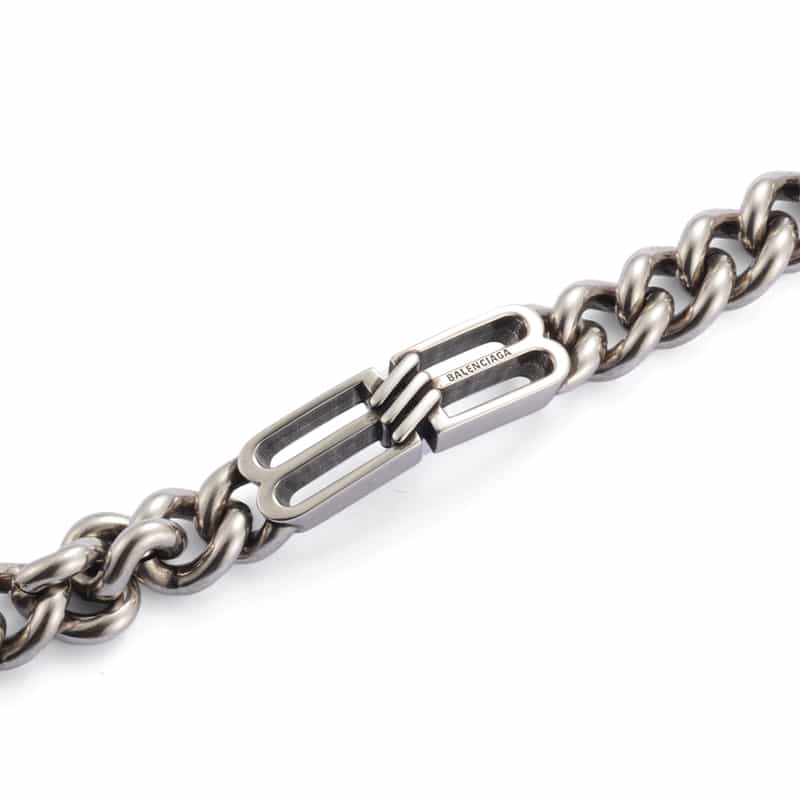 BALENCIAGA BALENCIAGA＜バレンシアガ＞ ロゴ入りブレスレット SILVER