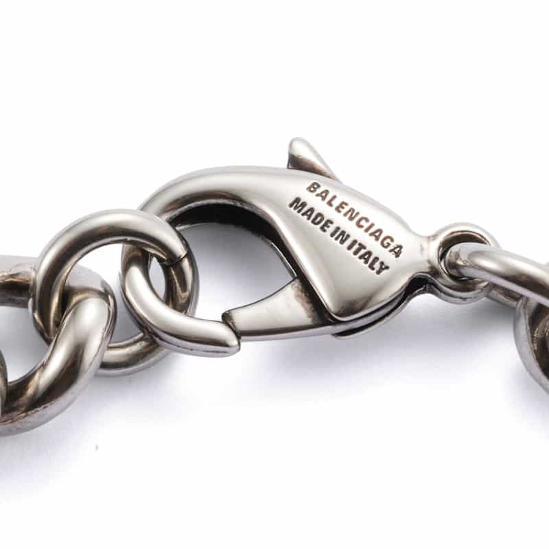 BALENCIAGA BALENCIAGA＜バレンシアガ＞ ロゴ入りブレスレット SILVER