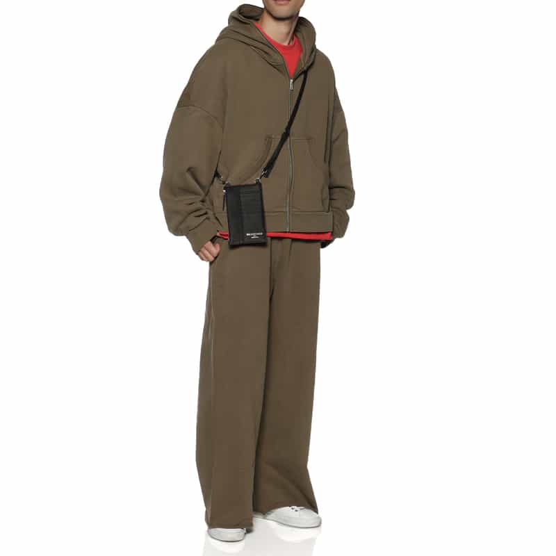 BALENCIAGA BALENCIAGA＜バレンシアガ＞ ショルダーストラップ付カードケース BLACK