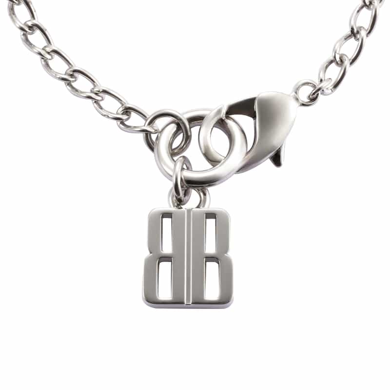 BALENCIAGA BALENCIAGA＜バレンシアガ＞ ロゴチャーム付ブレスレット SILVER
