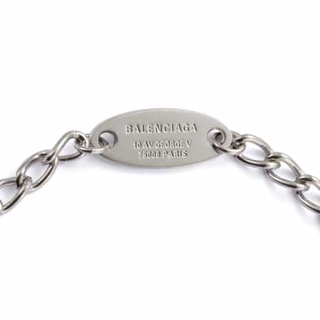 国内発送【BALENCIAGA】ロゴチャーム付ブレスレット ユニセックス♪【国内発送☆BALENCIAGA】PLATE ブレスレット