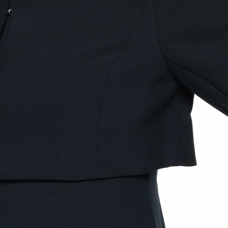 BARNEYS NEW YORK セットアップ ウォッシャブル スリットスリーブ ショートジャケット NAVY