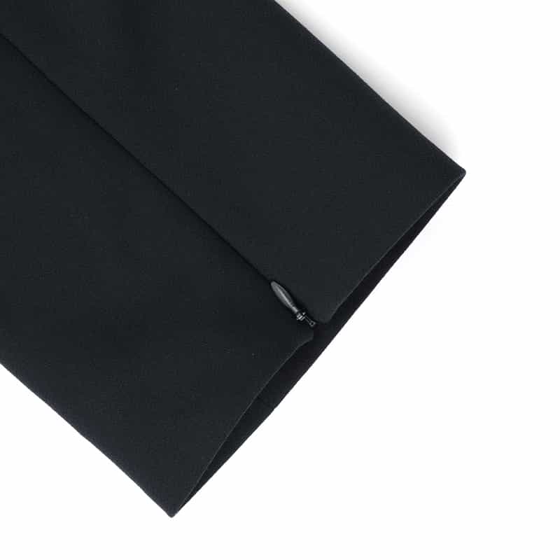 BARNEYS NEW YORK セットアップ ウォッシャブル スリットスリーブ ショートジャケット NAVY