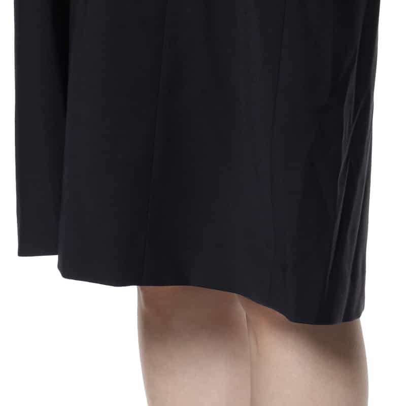 BARNEYS NEW YORK ウォッシャブル レースカラードレス NAVY