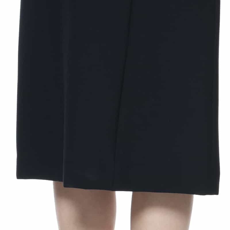 BARNEYS NEW YORK セットアップ ウォッシャブル クルーネックタイトドレス NAVY