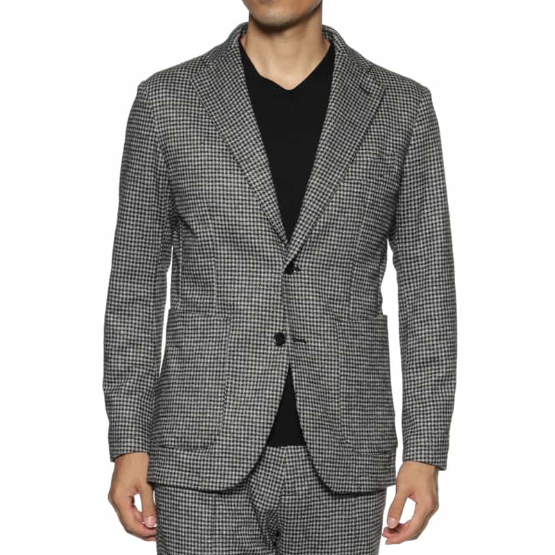 BARNEYS NEW YORK セットアップ ジャージー素材イージージャケット BLACK