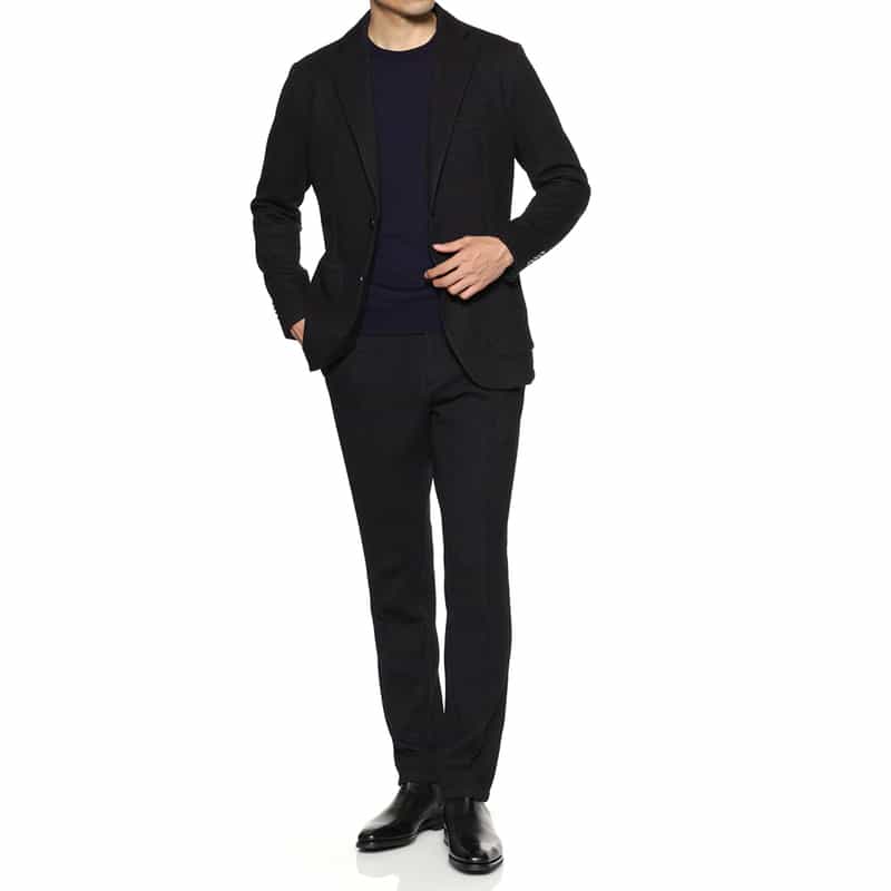 BARNEYS NEW YORK セットアップ ジャージー素材イージージャケット GRAY