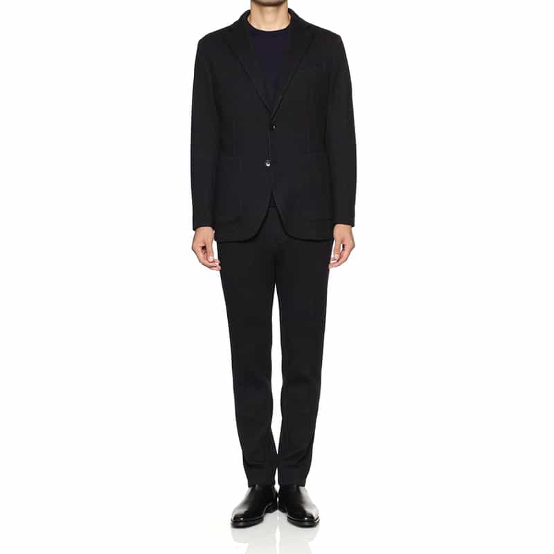 BARNEYS NEW YORK セットアップ ジャージー素材イージージャケット GRAY