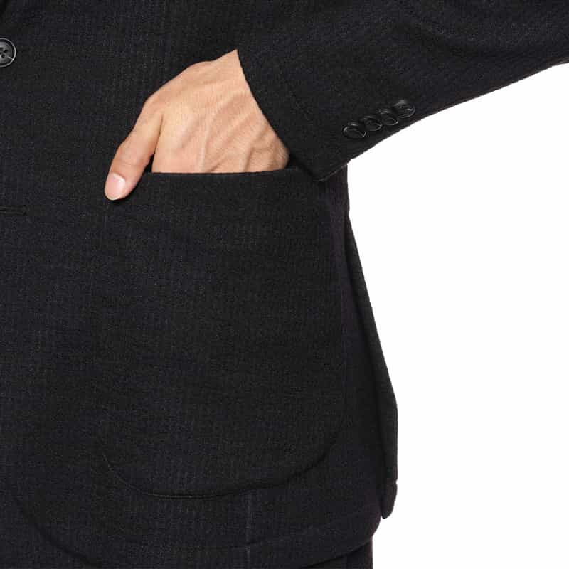 BARNEYS NEW YORK セットアップ ジャージー素材イージージャケット GRAY