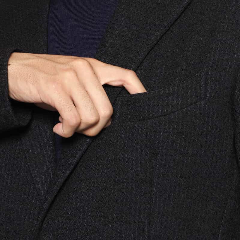 BARNEYS NEW YORK セットアップ ジャージー素材イージージャケット GRAY