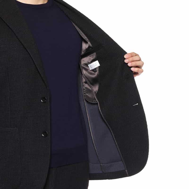 BARNEYS NEW YORK セットアップ ジャージー素材イージージャケット GRAY