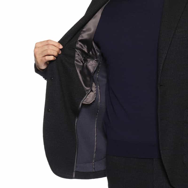 BARNEYS NEW YORK セットアップ ジャージー素材イージージャケット GRAY