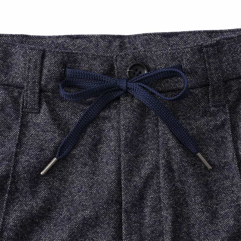 BARNEYS NEW YORK セットアップ ジャージー素材イージーパンツ NAVY