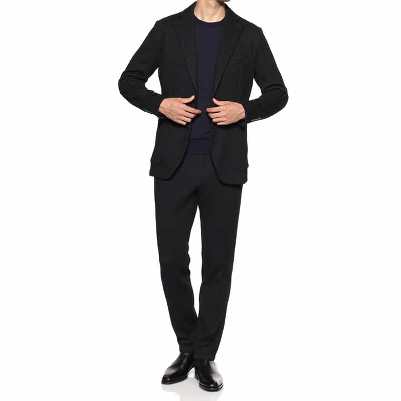 BARNEYS NEW YORK セットアップ ジャージー素材イージーパンツ GRAY