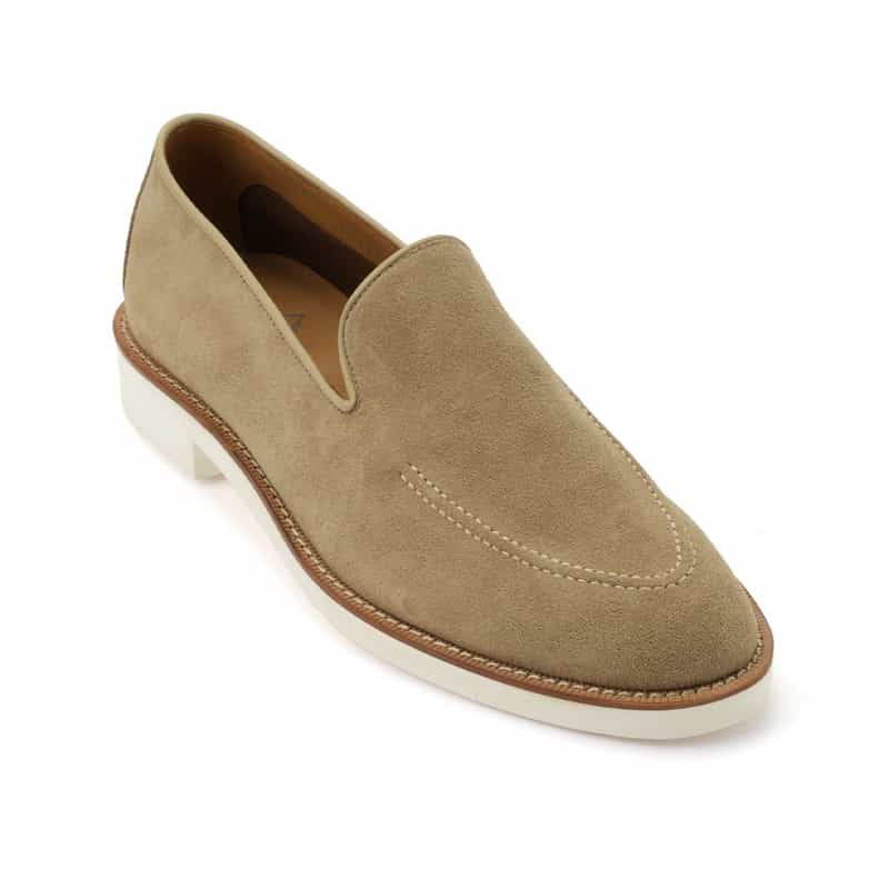 WH WH＜ダブルエイチ＞ スエードローファー BEIGE