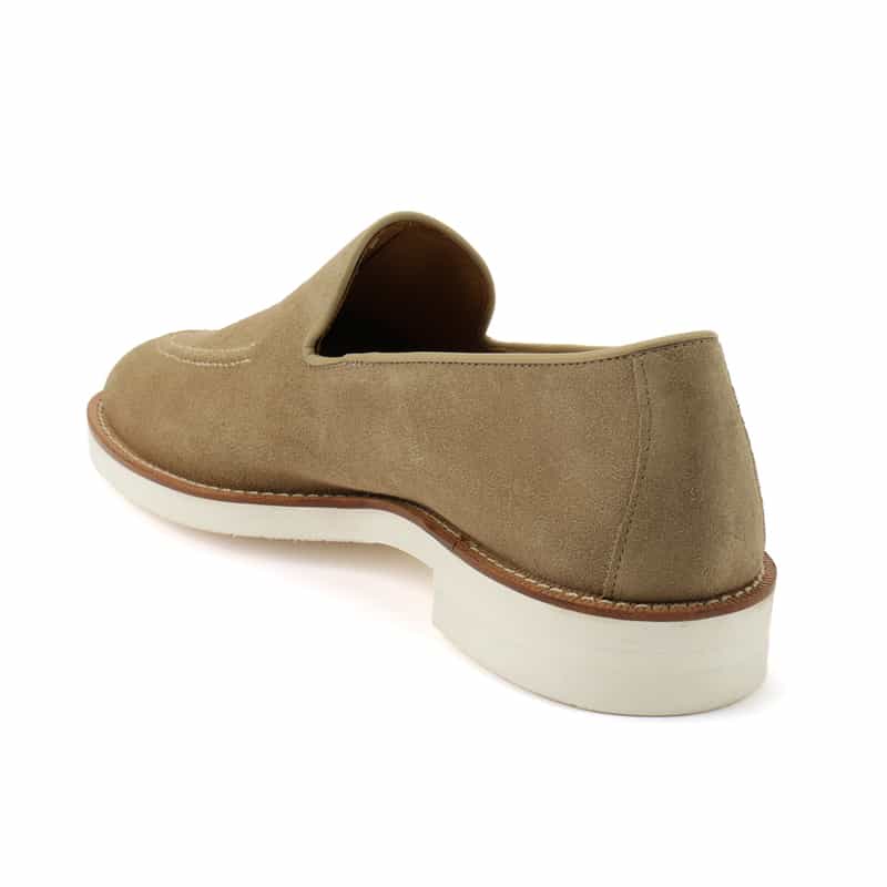 WH WH＜ダブルエイチ＞ スエードローファー BEIGE