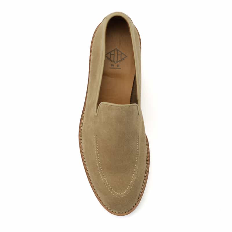 WH WH＜ダブルエイチ＞ スエードローファー BEIGE