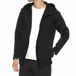 ウォッシャブル ジップアップニットパーカー