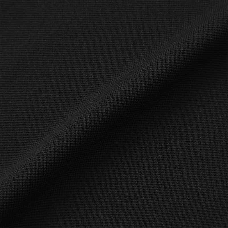 BARNEYS NEW YORK ウォッシャブル ジップアップニットパーカー BLACK