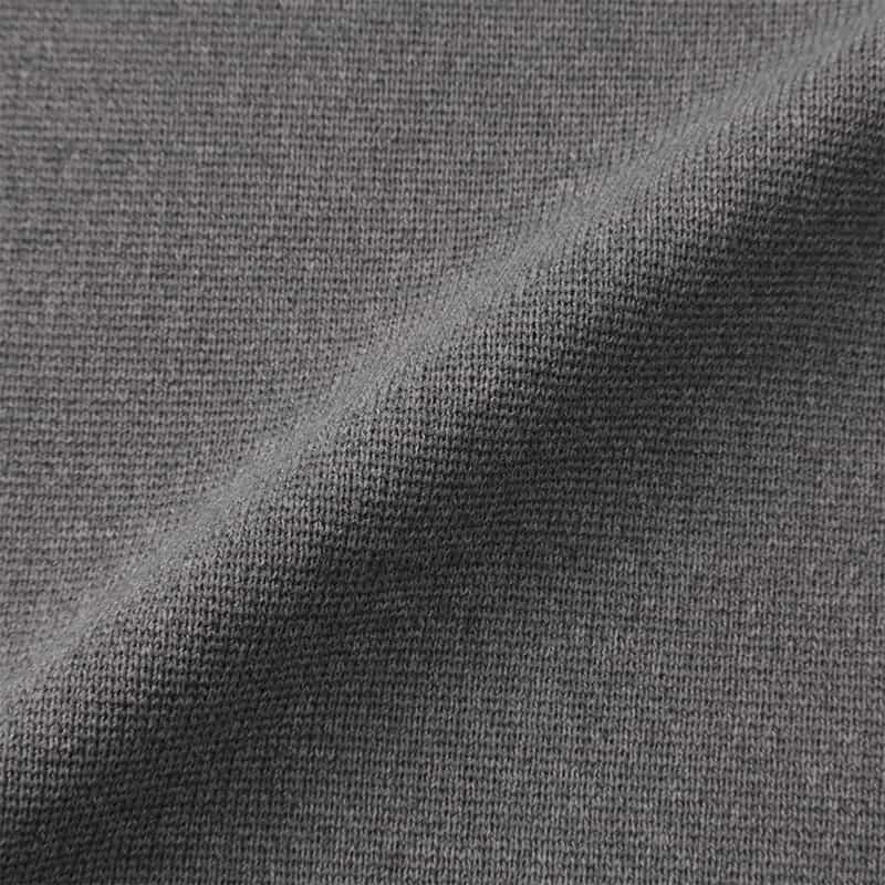 BARNEYS NEW YORK ウォッシャブル ジップアップニットパーカー GRAY