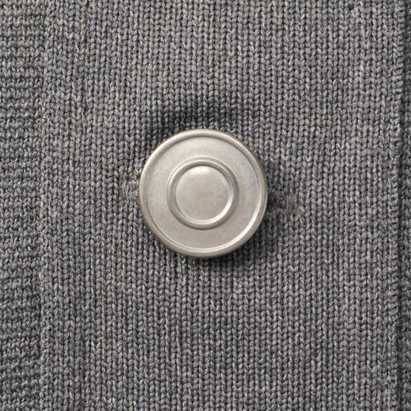 BARNEYS NEW YORK ウォッシャブル ニットジャケット GRAY