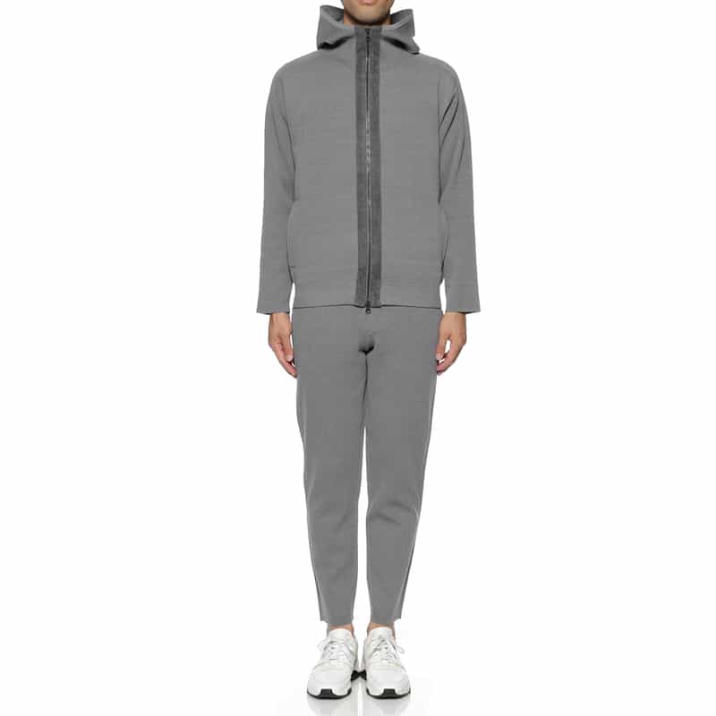 BARNEYS NEW YORK ウォッシャブル セットアップ ニットパンツ GRAY