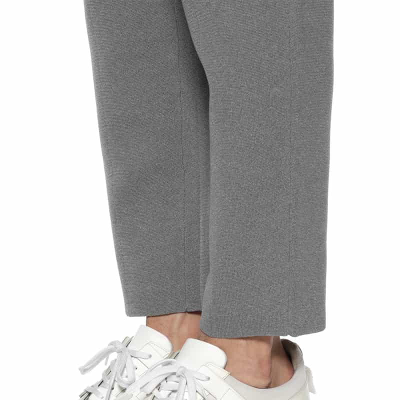 BARNEYS NEW YORK ウォッシャブル セットアップ ニットパンツ GRAY