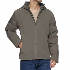 異素材コンビネーション ダウンブルゾン