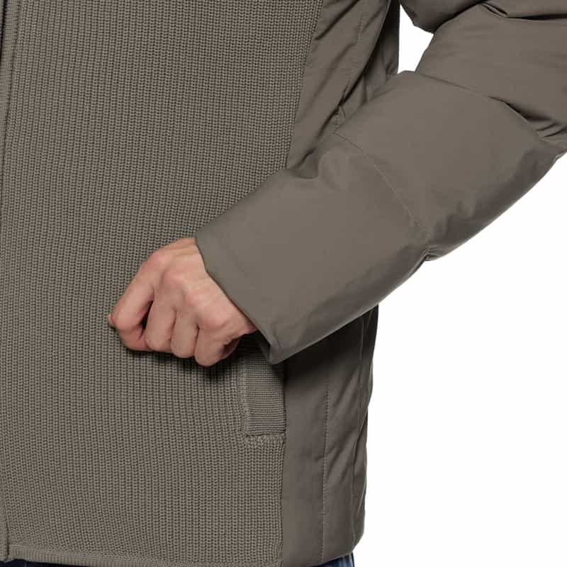 BARNEYS NEW YORK 異素材コンビネーション ダウンブルゾン BEIGE