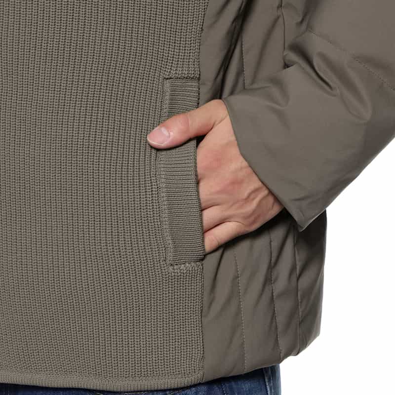 BARNEYS NEW YORK 異素材コンビネーション ダウンブルゾン BEIGE