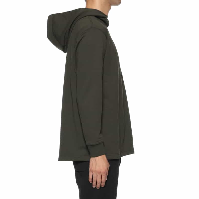 BARNEYS NEW YORK ウォッシャブル スウェットフーディ KHAKI