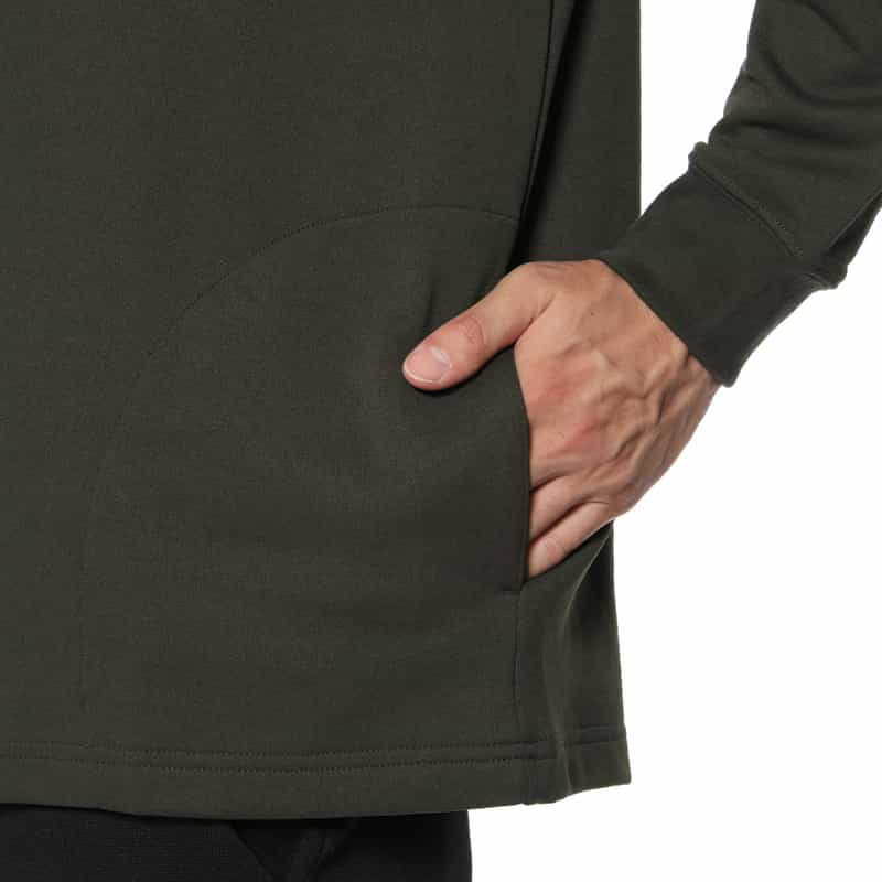 BARNEYS NEW YORK ウォッシャブル スウェットフーディ KHAKI