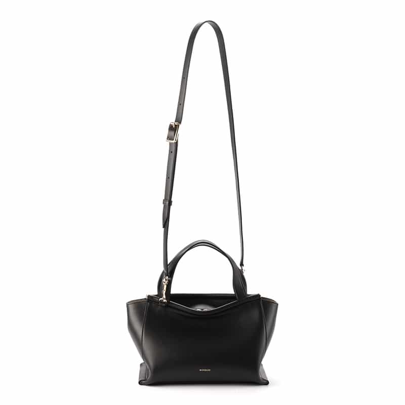 WANDLER WANDLER＜ワンドラー＞ ショルダーベルト付ハンドバッグ BLACK