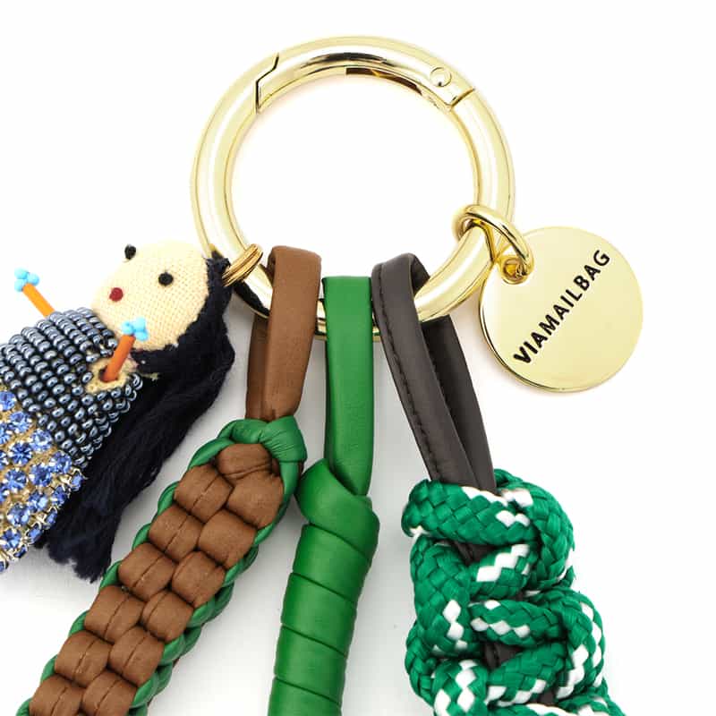 VIAMAILBAG VIAMAILBAG＜ヴィアメイルバッグ＞ バッグチャーム GREEN