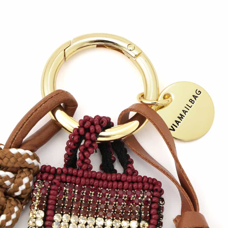 VIAMAILBAG VIAMAILBAG＜ヴィアメイルバッグ＞ バッグチャーム（ドッグ） BROWN