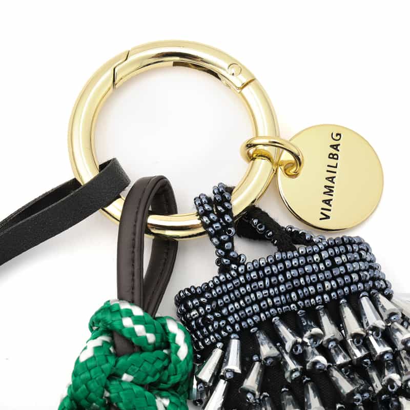 VIAMAILBAG VIAMAILBAG＜ヴィアメイルバッグ＞ バッグチャーム（ドッグ） BLACK