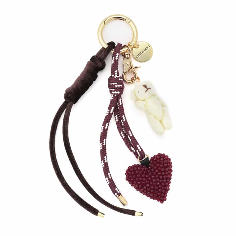VIAMAILBAG VIAMAILBAG＜ヴィアメイルバッグ＞ バッグチャーム（ベアー） WINE