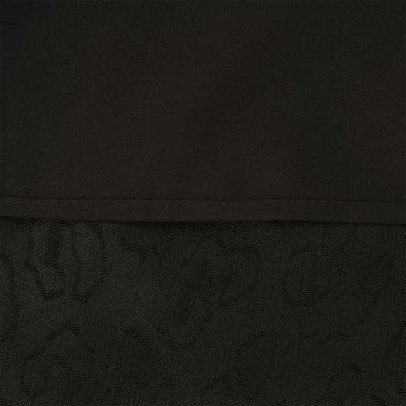 BARNEYS NEW YORK ウォッシャブル ジャギー素材ワイドパンツ BLACK