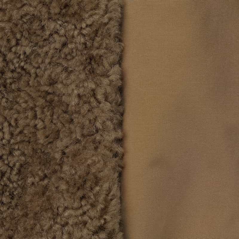 MONCLER MONCLER＜モンクレール＞ ショート丈フリース素材ダウンジャケット BROWN