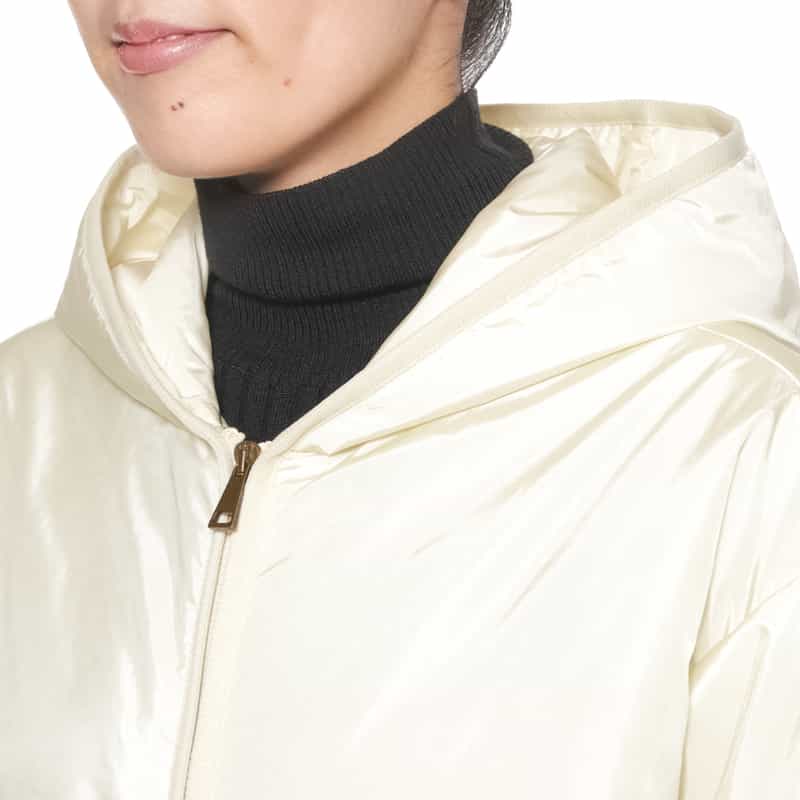 MONCLER MONCLER＜モンクレール＞ 異素材コンビネーション ジップアップブルゾン IVORY