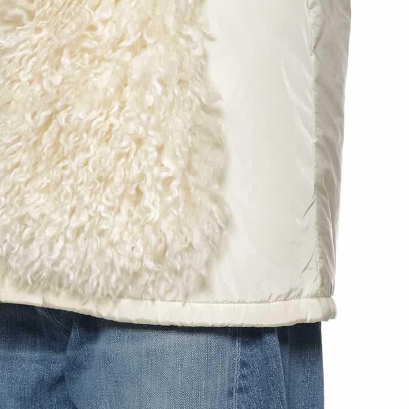 MONCLER MONCLER＜モンクレール＞ 異素材コンビネーション ジップアップブルゾン IVORY