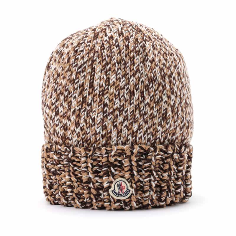 MONCLER MONCLER＜モンクレール＞ ロゴ入りニットキャップ BROWN