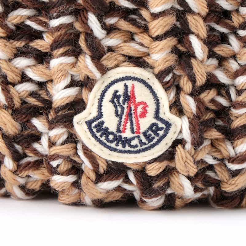 MONCLER MONCLER＜モンクレール＞ ロゴ入りニットキャップ BROWN