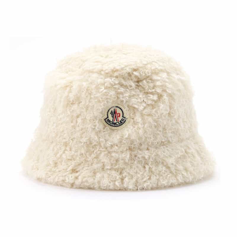 MONCLER MONCLER＜モンクレール＞ ロゴ入りバケットハット IVORY